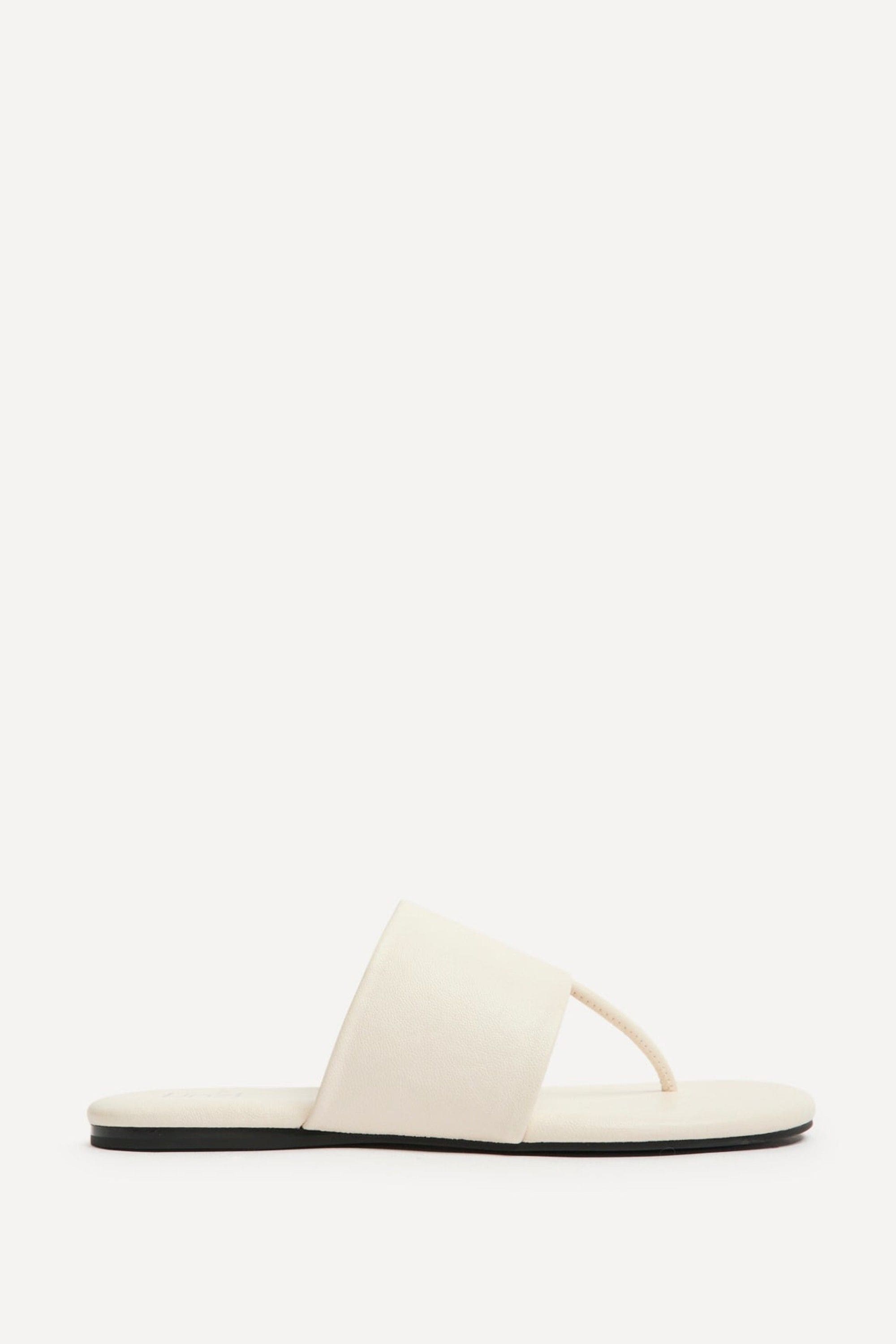 Linzi Amara Ivory Flat Sandals
