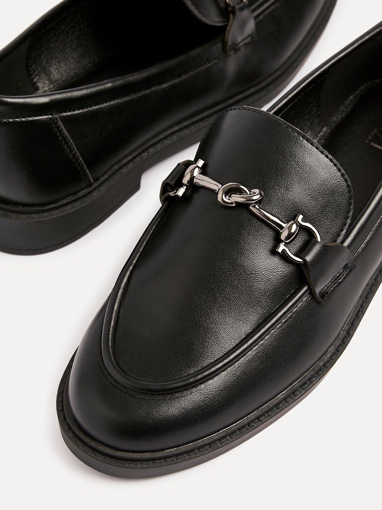 Linzi Elite Black Faux Leather Loafer image 4