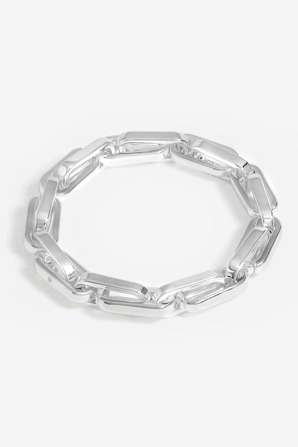 Jon Richard Silver Plated Chain Stretch Bracelet
