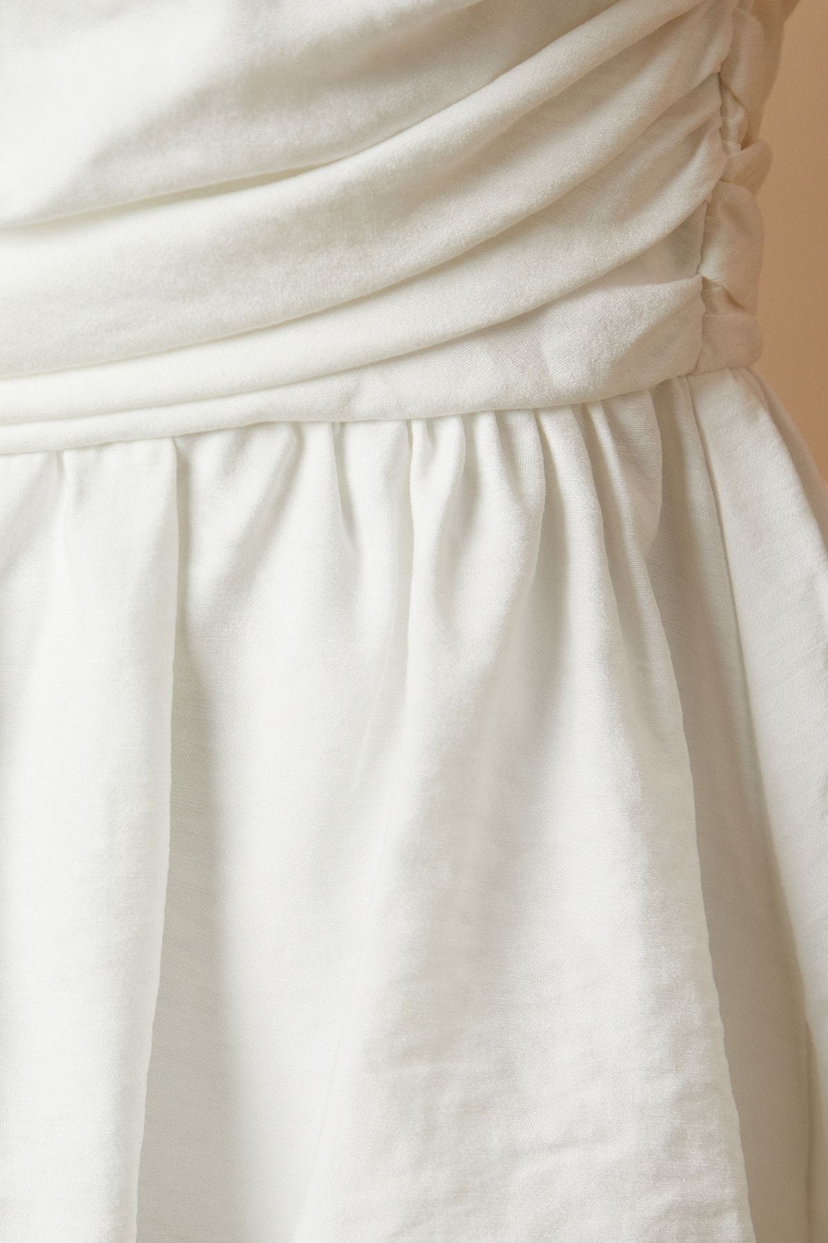 Oasis Strapless Gathered Peplum Top White image 5