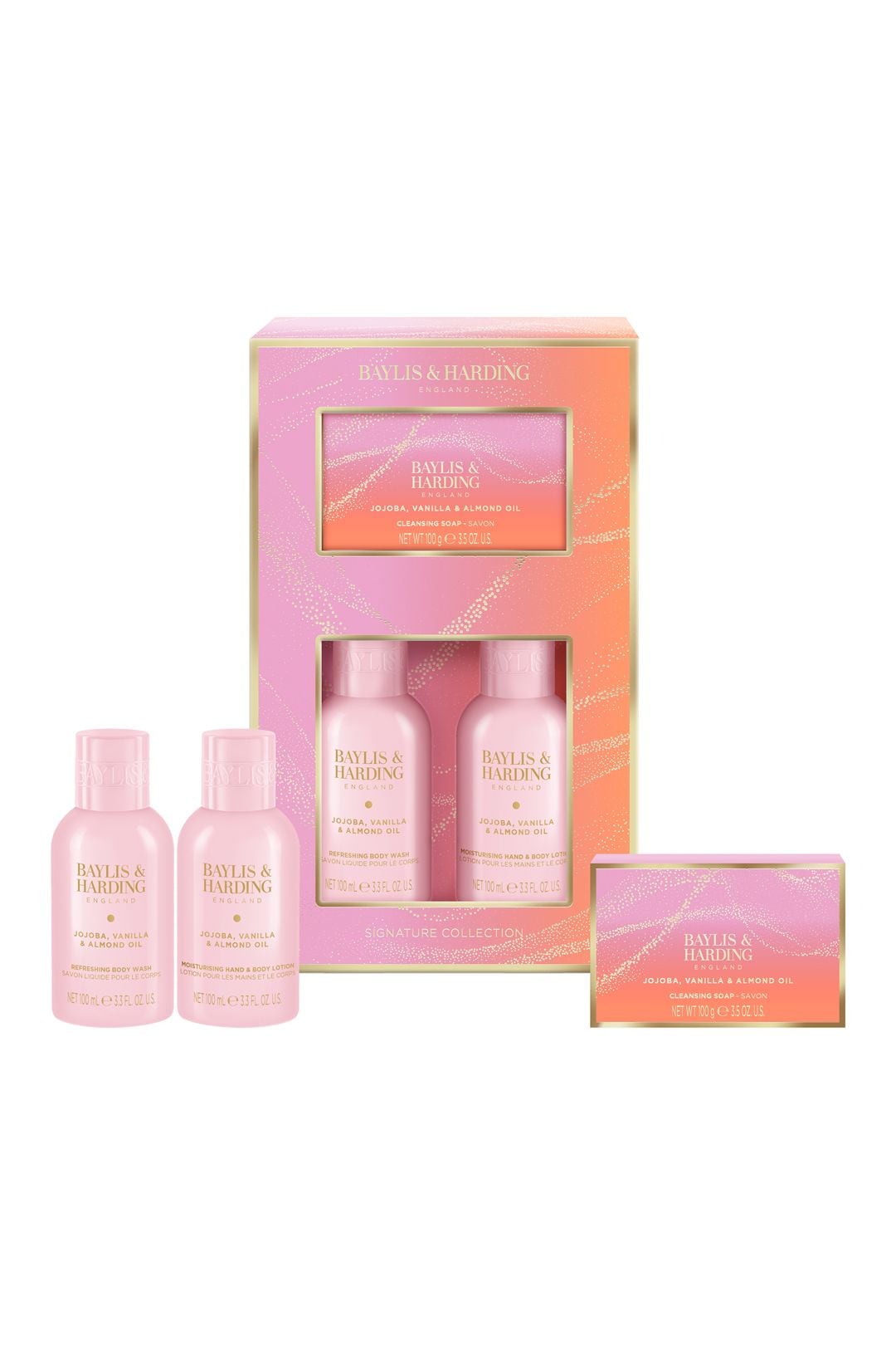 Baylis & Harding Jojoba, Vanilla & Almond Oil Make Me Sparkle Bathing Gift Set Multi image 3