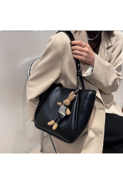 XY London 'Kate' Shoulder Tote Handbag With Fixed Strap (Charm Not Included)