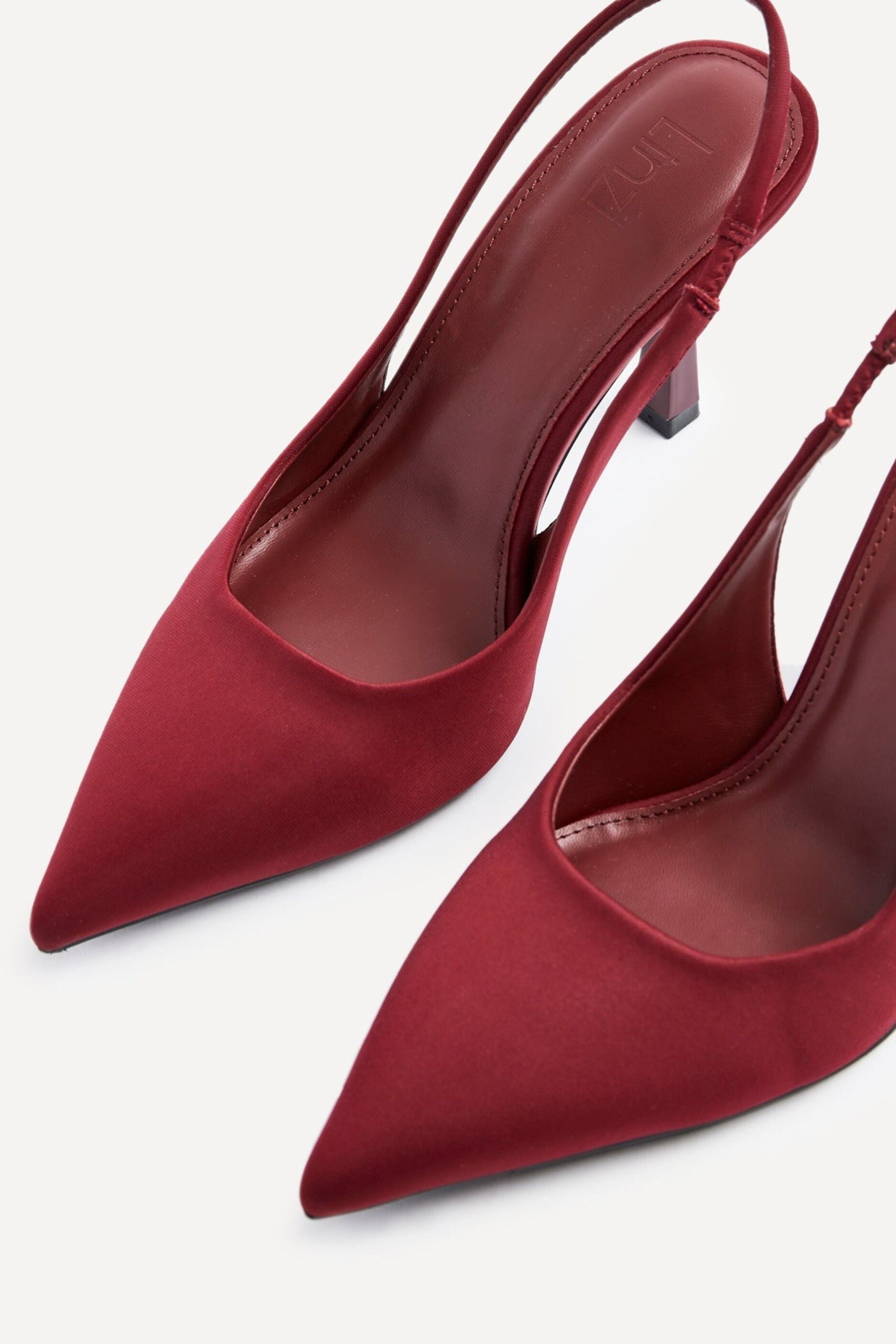 Linzi Dash Burgundy Scuba Court Heel image 5