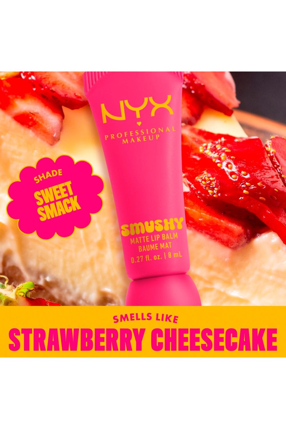 NYX Professional Makeup Smushy Matte Lip Balm 8ml Sweet Smack image 6