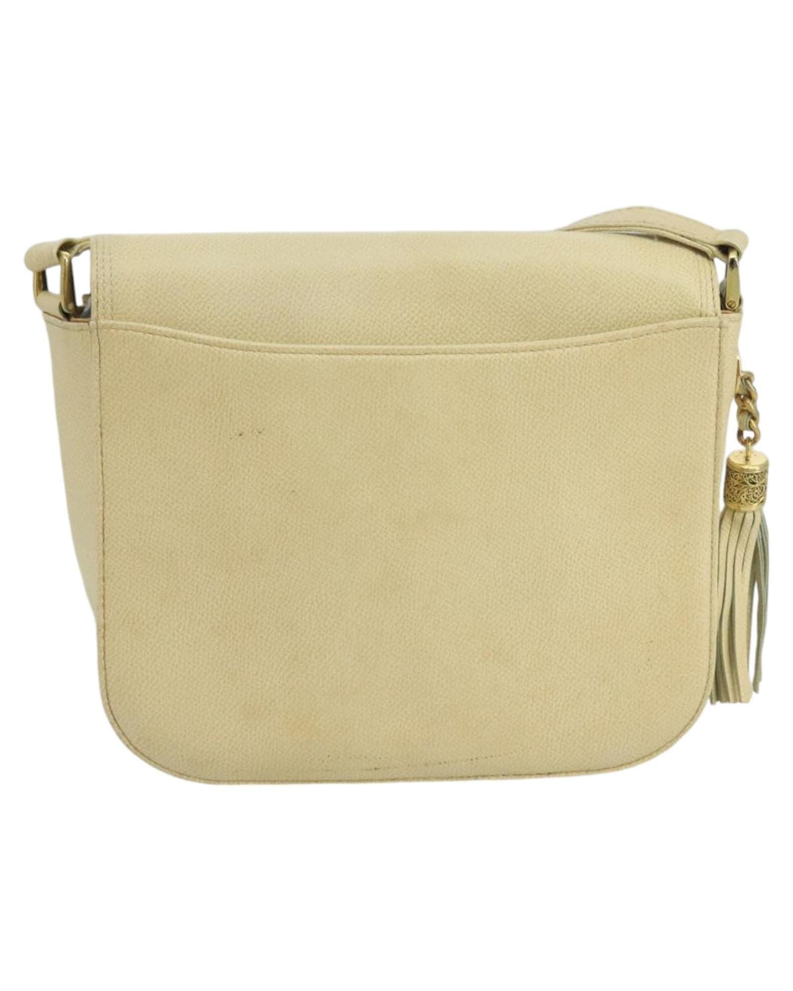 Valentino Preloved Leather Crossbody Bag Wo - Beige Shoulder Bags image 2
