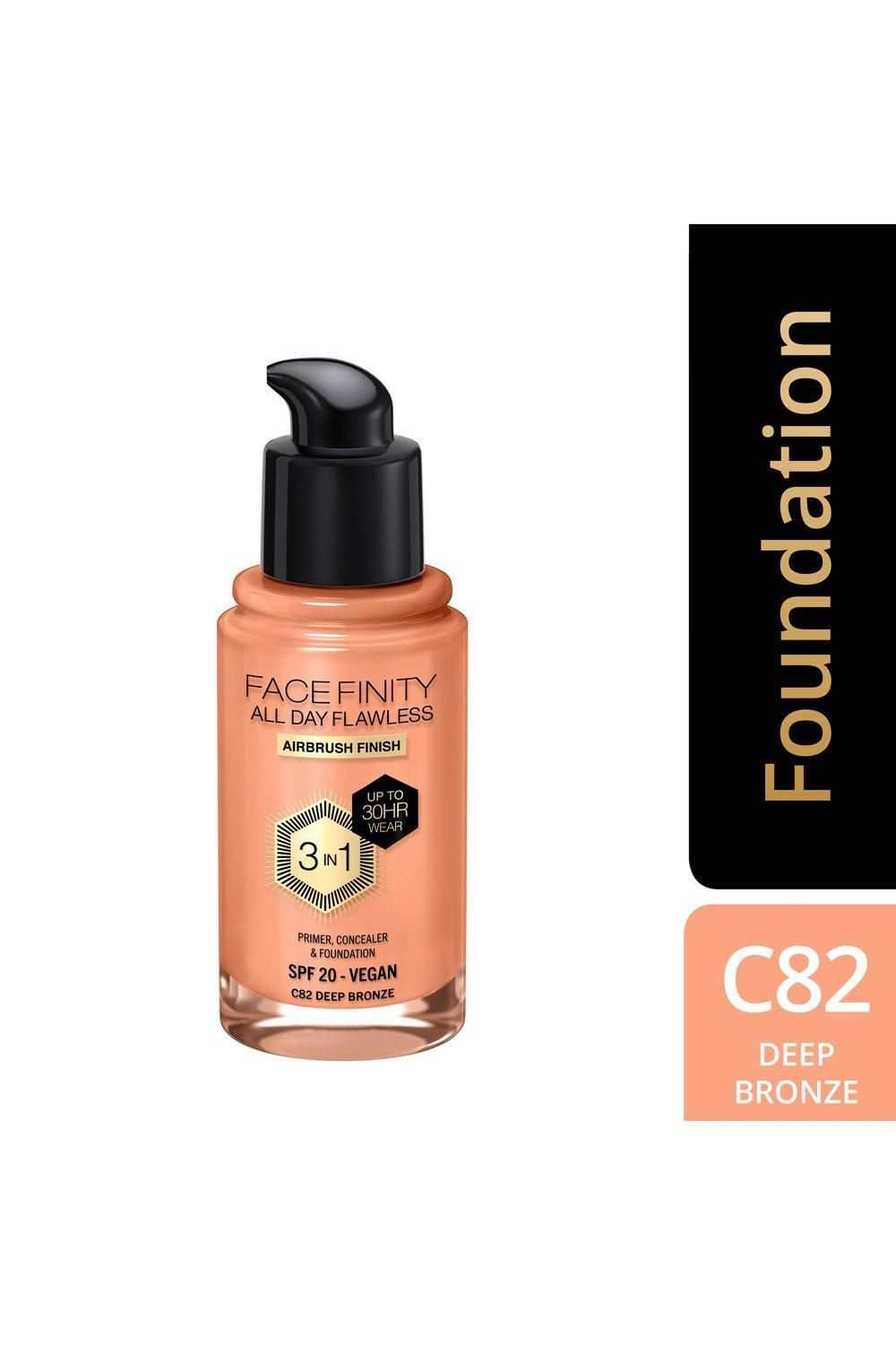 Max Factor Facefinity All Day Flawless 3 in 1 Vegan Foundation Deep Bronze image 2