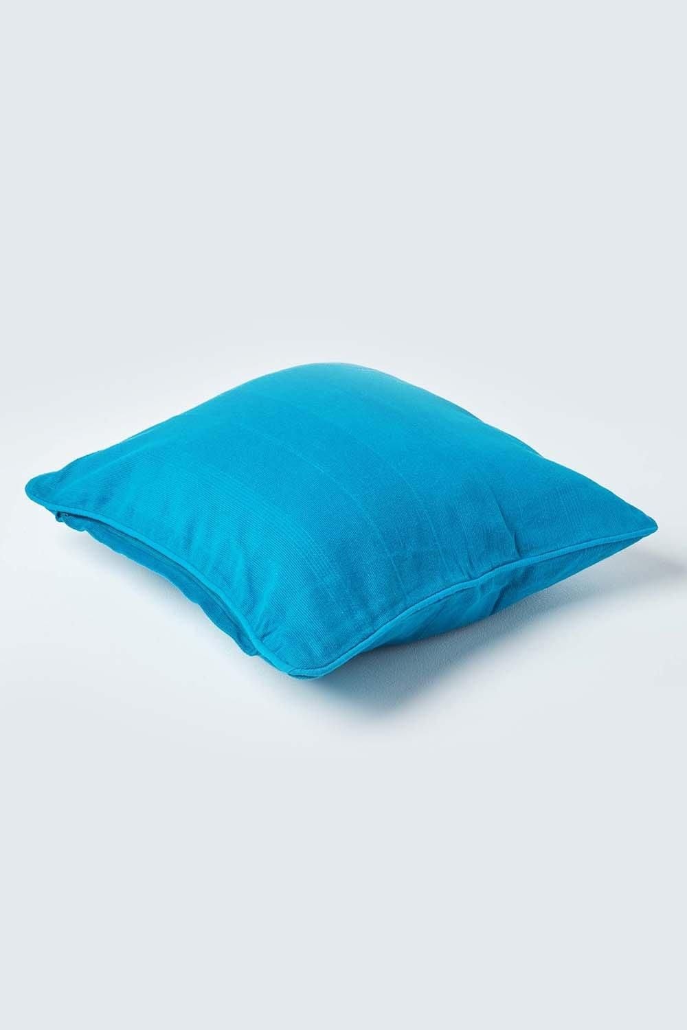 Homescapes Cotton Rajput Ribbed Cushion Cover image 3