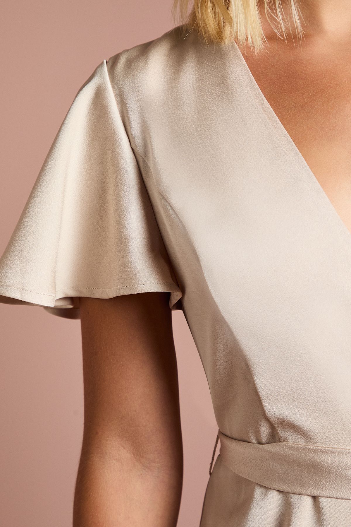 Coast Teen Coast Angel Sleeve Bridesmaid Dress Champagne image 5