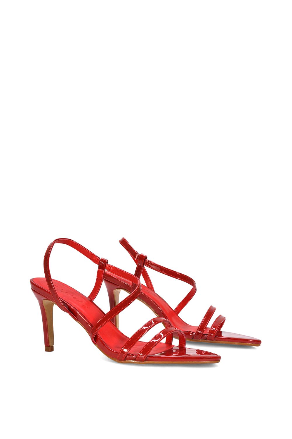 XY London 'Theodora' Strappy Pointed Toe Stiletto Heel Sandal Shoes image 3