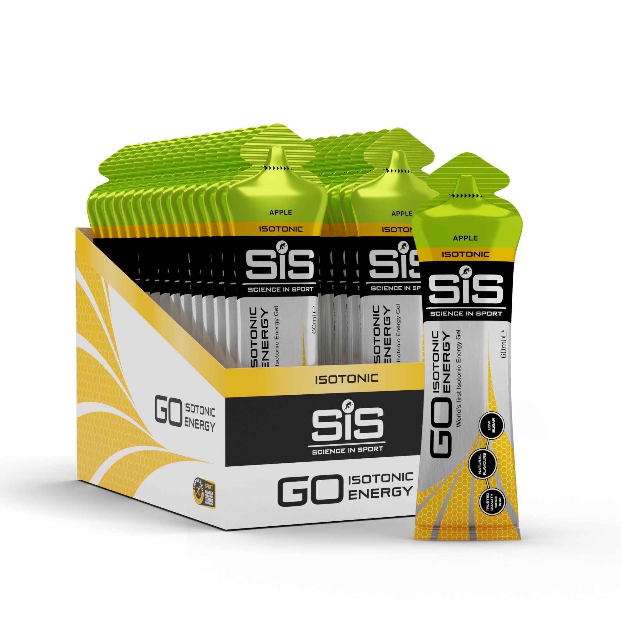 Science in Sport GO Isotonic Energy 60ml Gel - Apple - 30 Pack image 1