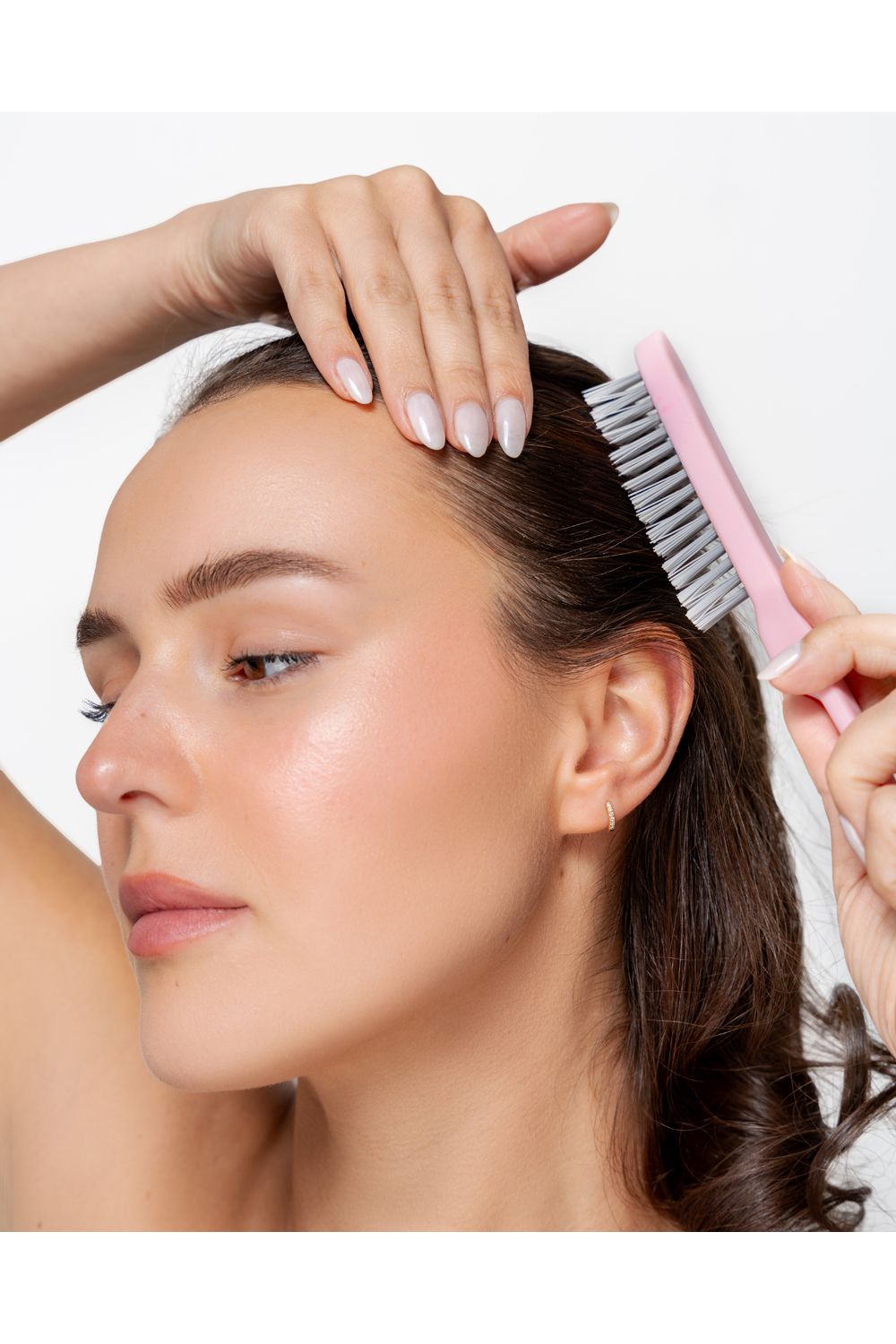 Brushworks Back Comb Brush Pink image 5