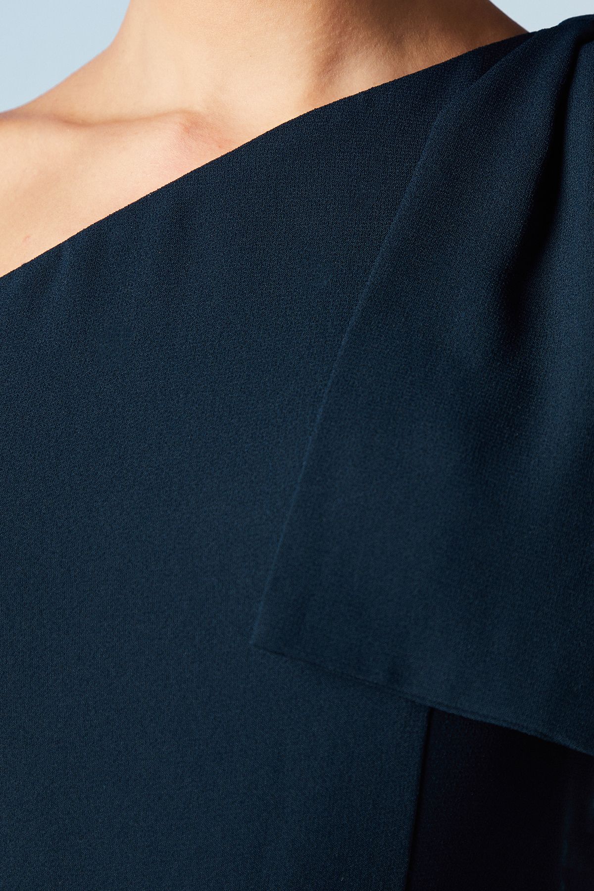 Coast Bow One Shoulder Puddle Bridesmaid Maxi Dress Navy image 5