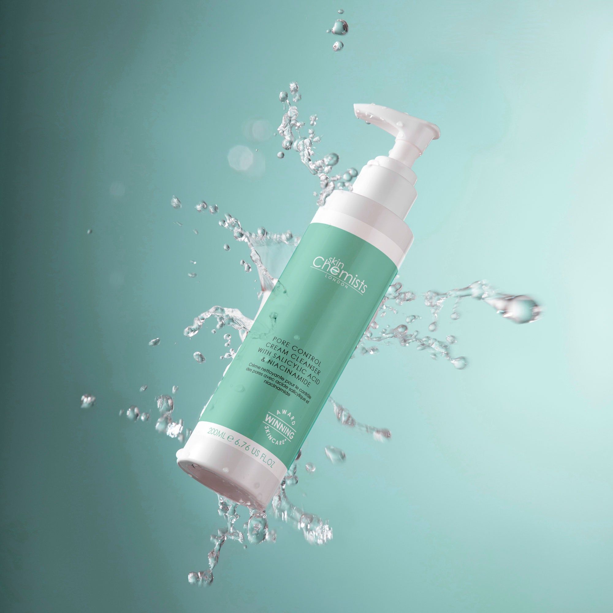 skinChemists professional Pore Control Cream Cleanser with Salicylic Acid & Niacinamide 200ml image 4