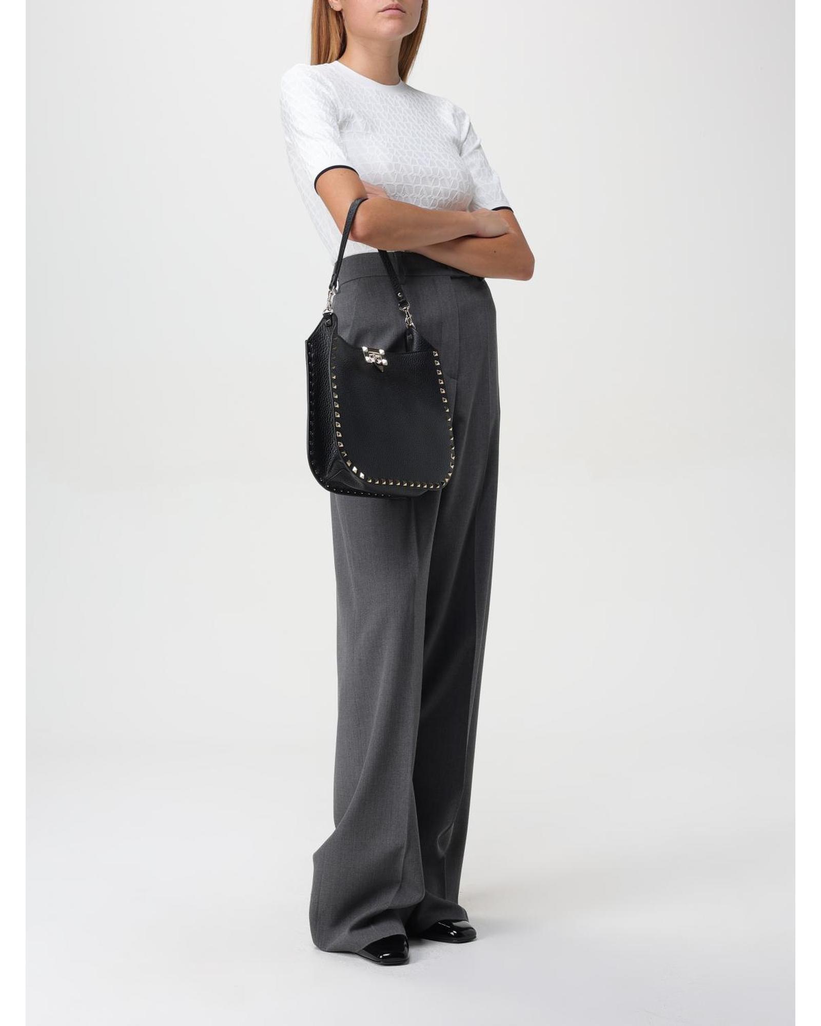 Valentino Short Sleeve Knit Top Wo - White T-Shirts image 2