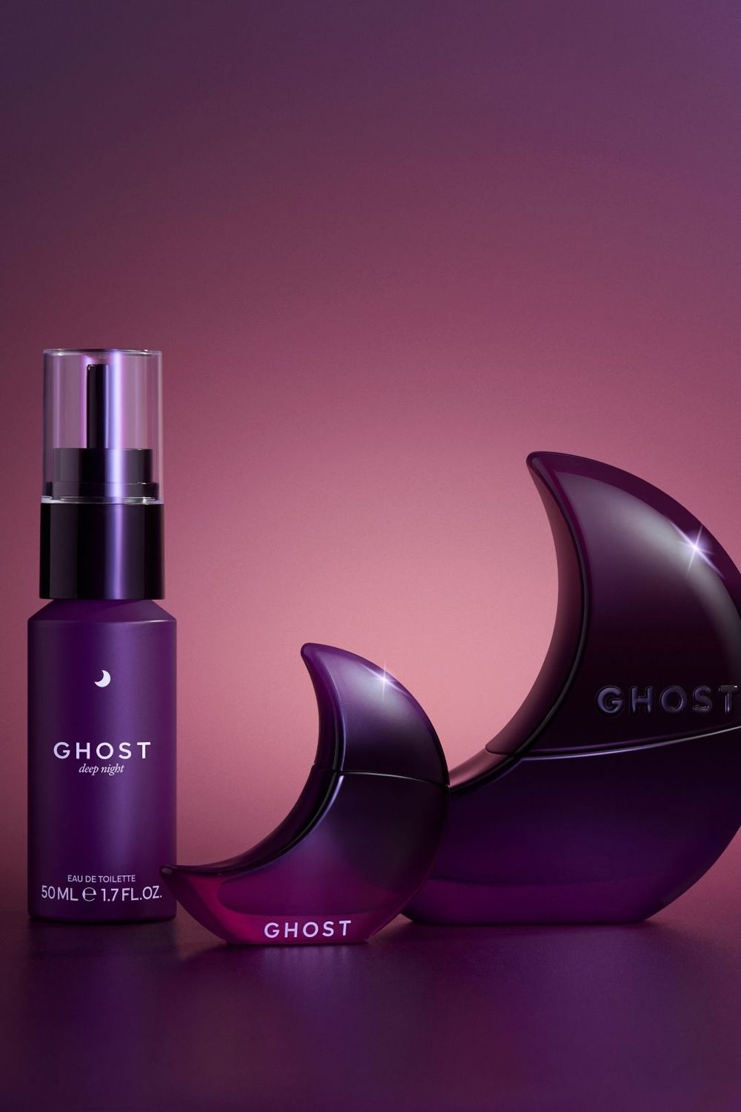 Ghost Deep Night Eau De Toilette  50ml, Refill 50ml & Deep Night Elixir Mini Eau De Parfum 10ml Gift Set Misc image 2