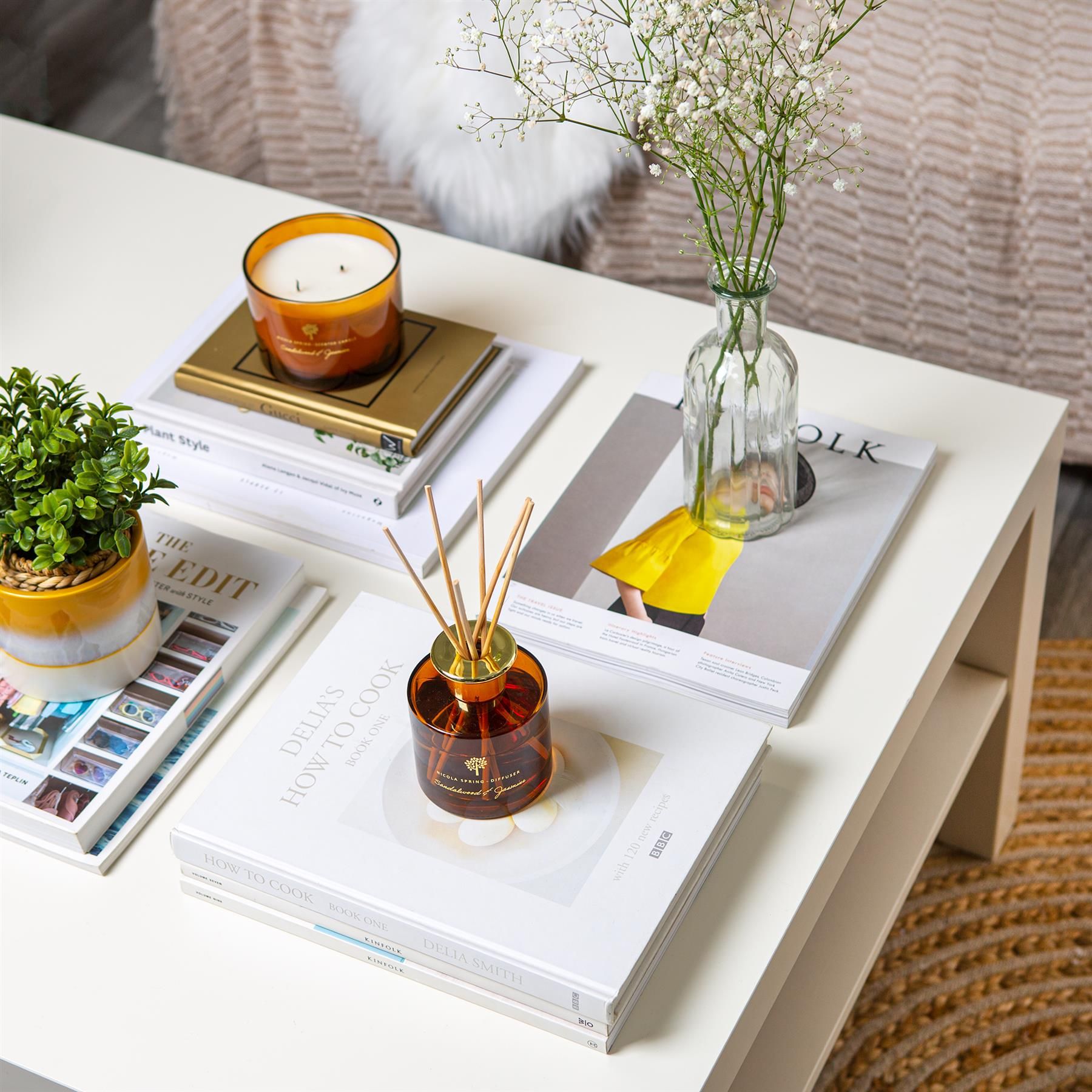 Nicola Spring 200ml Sandalwood & Jasmine Reed Diffuser - Sweet Creamy Relaxing Scent image 7