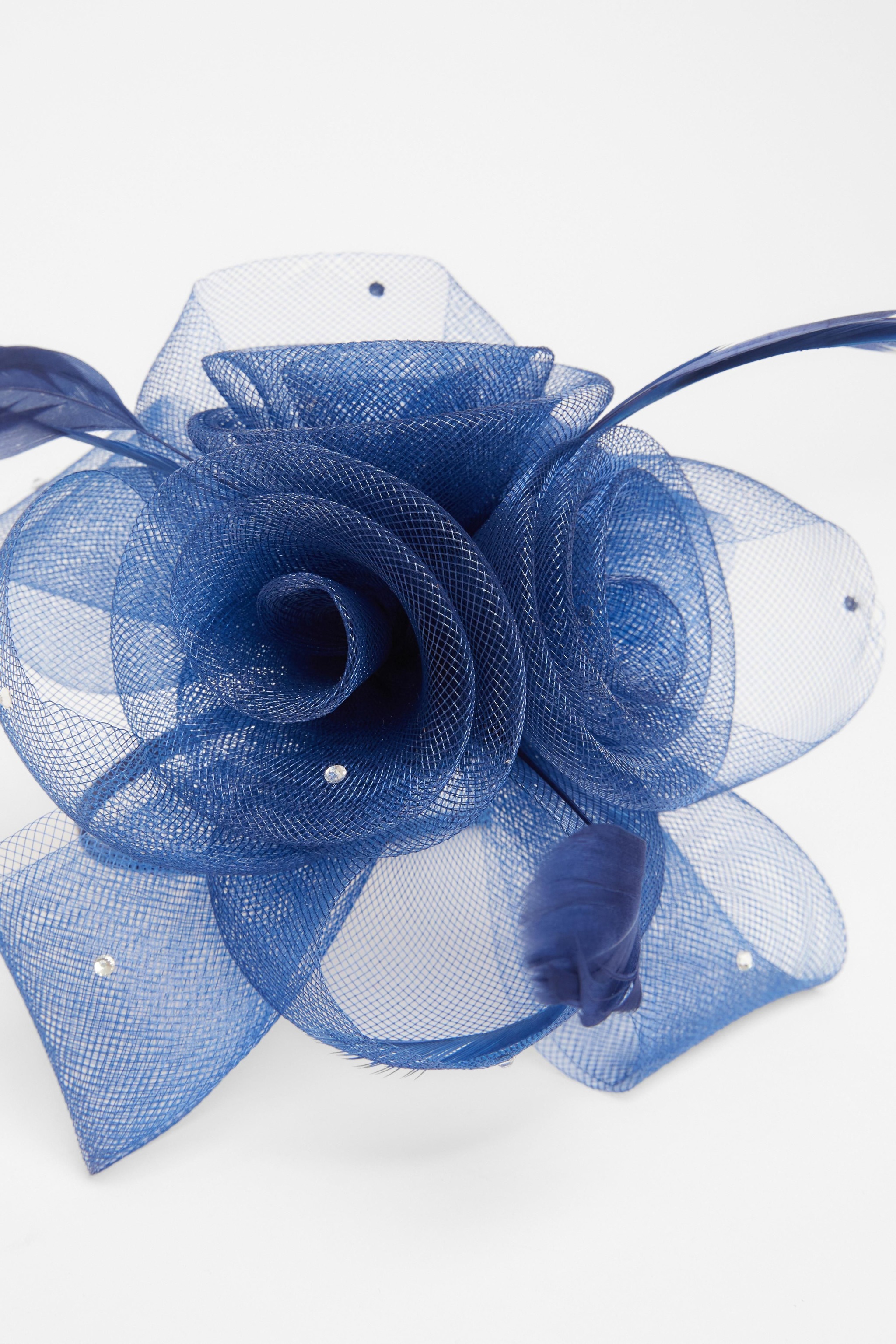 Quiz Navy Flower Headband Fascinator image 3