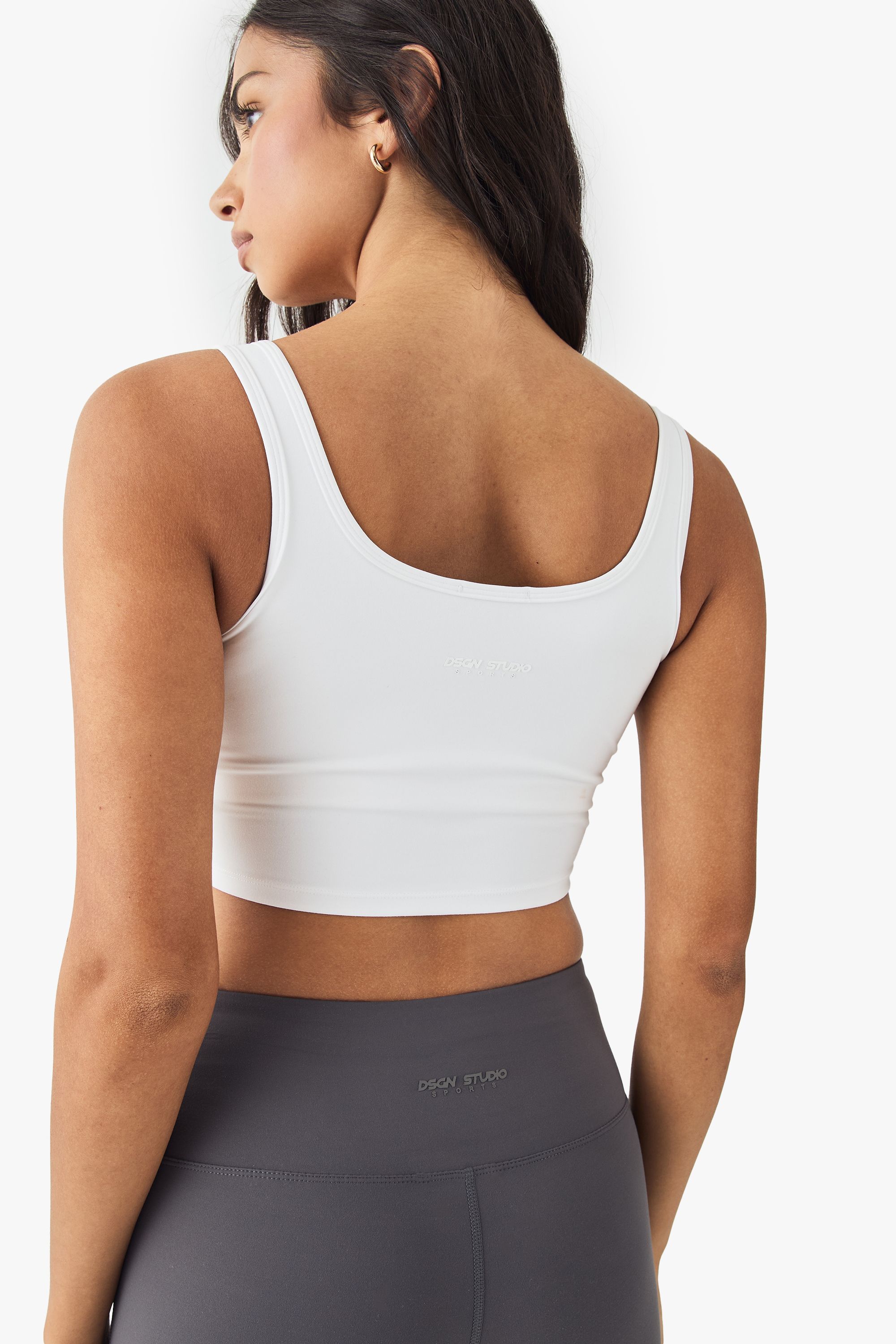 DSGN Studio DSGN Studio Ultra Sculpt Longline Sports Bra White image 2