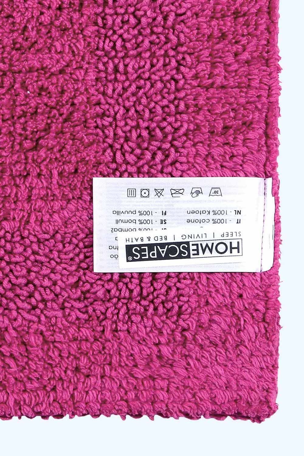 Homescapes Luxury Bath Mat Reversible 100% Cotton 1600GSM, 50 x 80cm, Extra Soft image 3