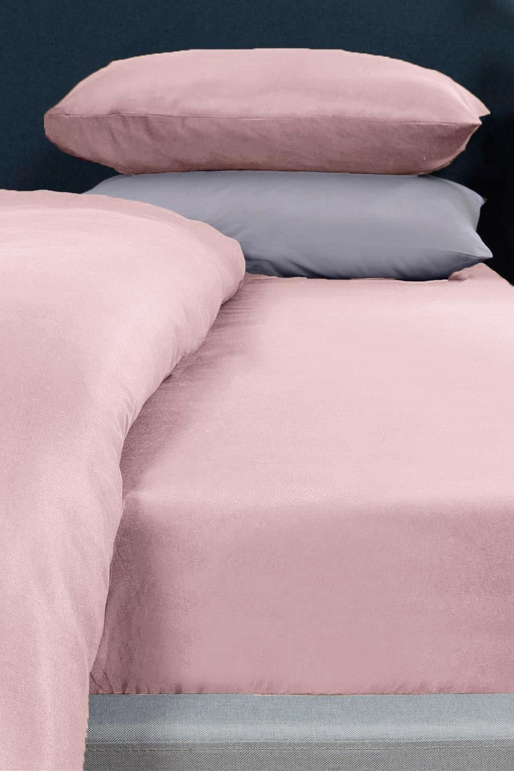 OHS Plain Dyed Non-Iron Fitted Bed Sheet image 1