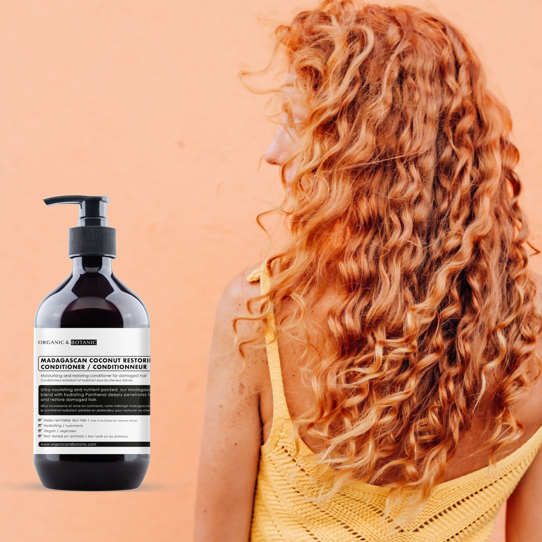 Organic & Botanic Madagascan Coconut Moisturising Shampoo + Conditioner image 5