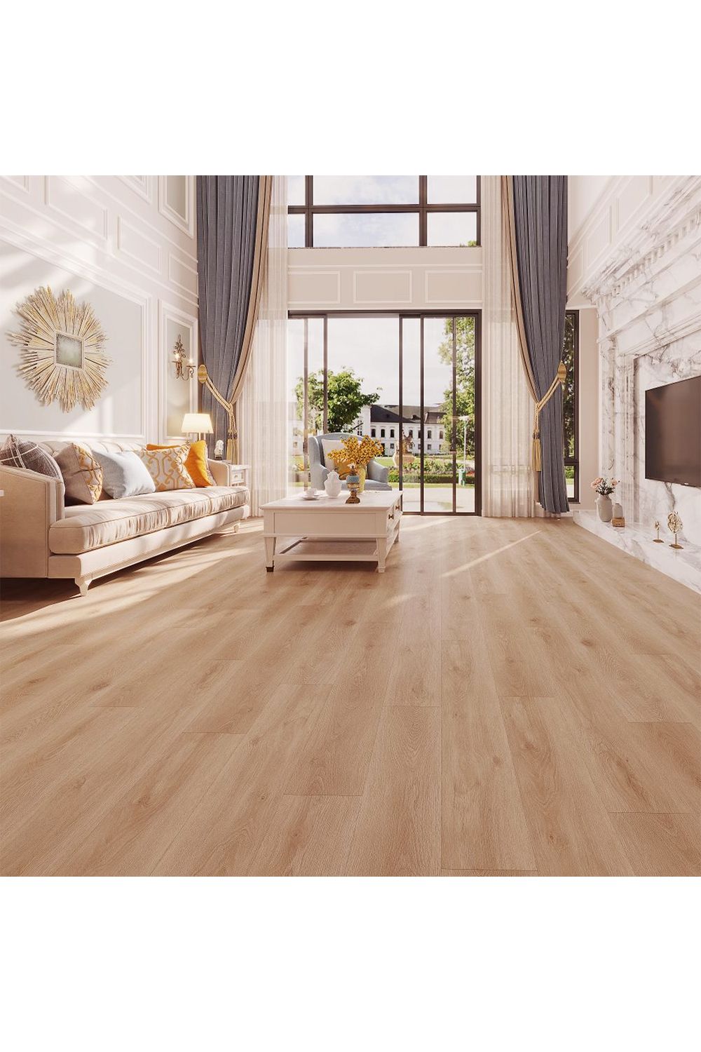 Living and Home 36Pcs PVC Wooden Self-adhesive Laminate Flooring Planks image 2