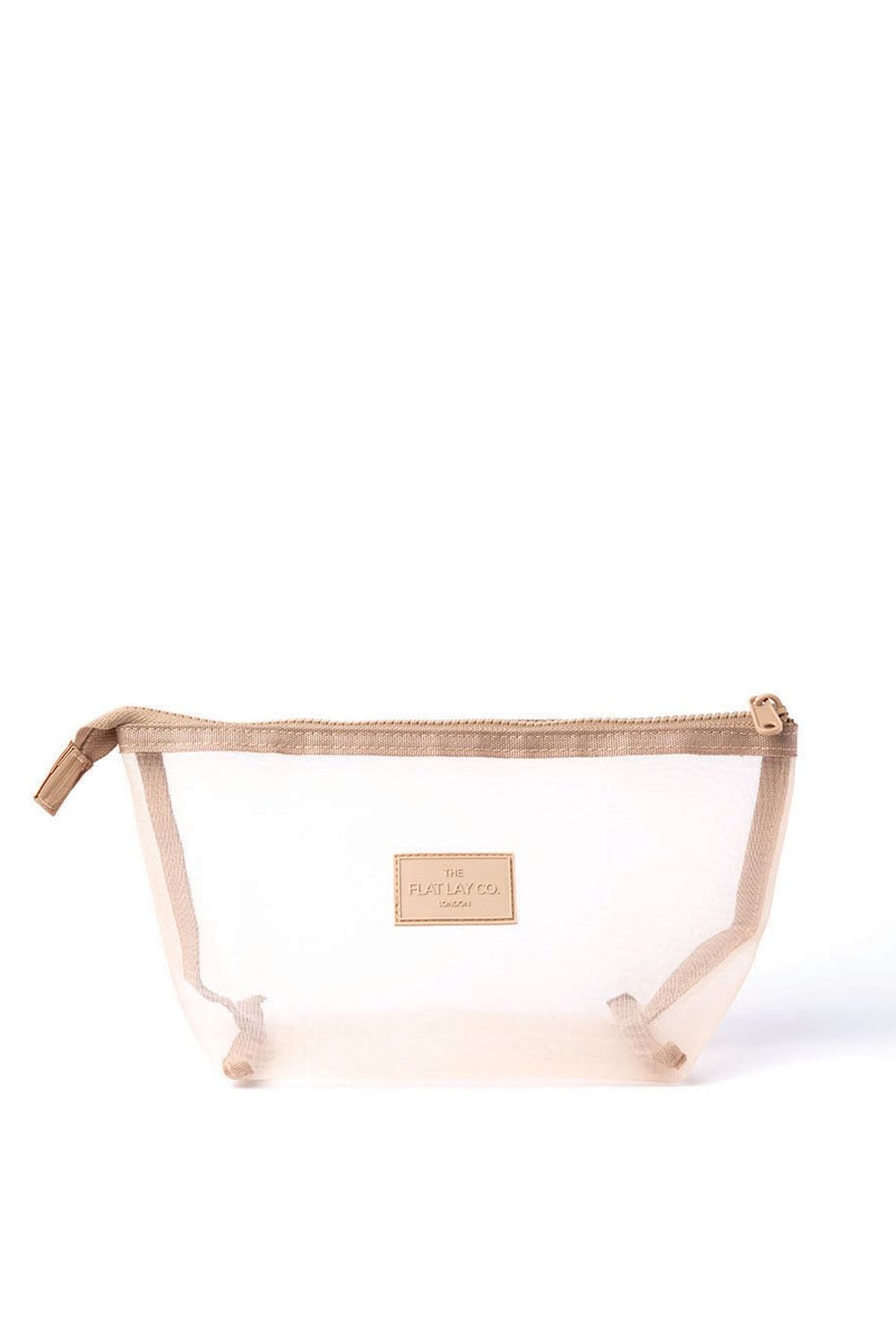 The Flat Lay Co Mesh Essential Makeup Pouch - Taupe Multi image 1