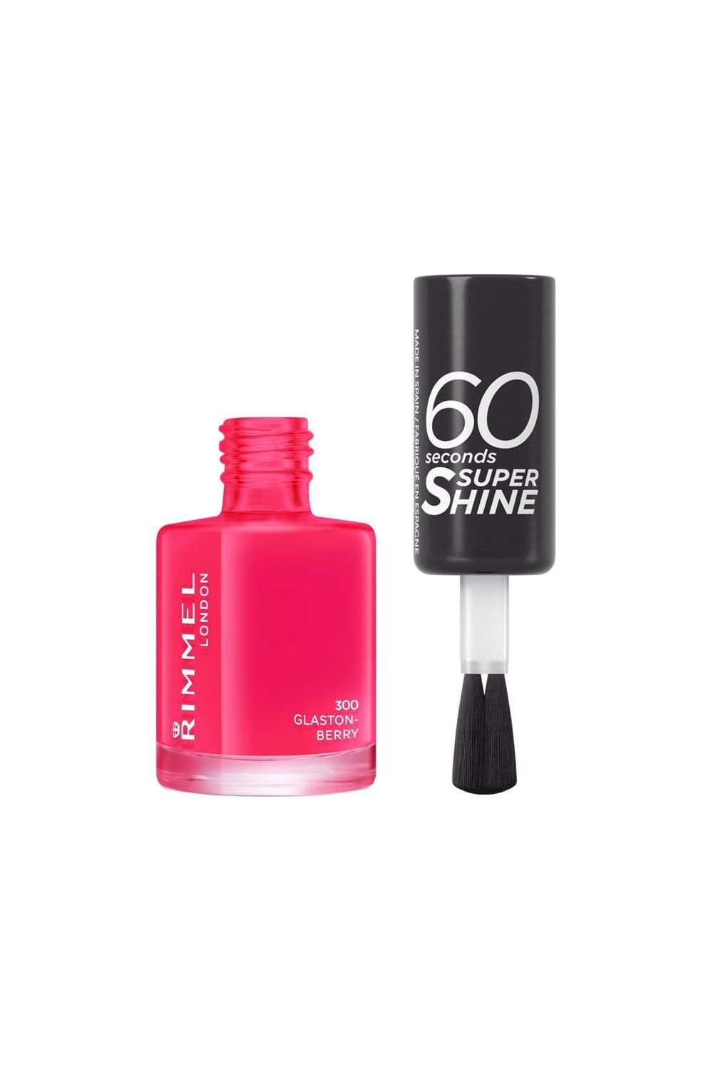 Rimmel London 60 Seconds Super Shine Nail Polish Glaston Berry image 3