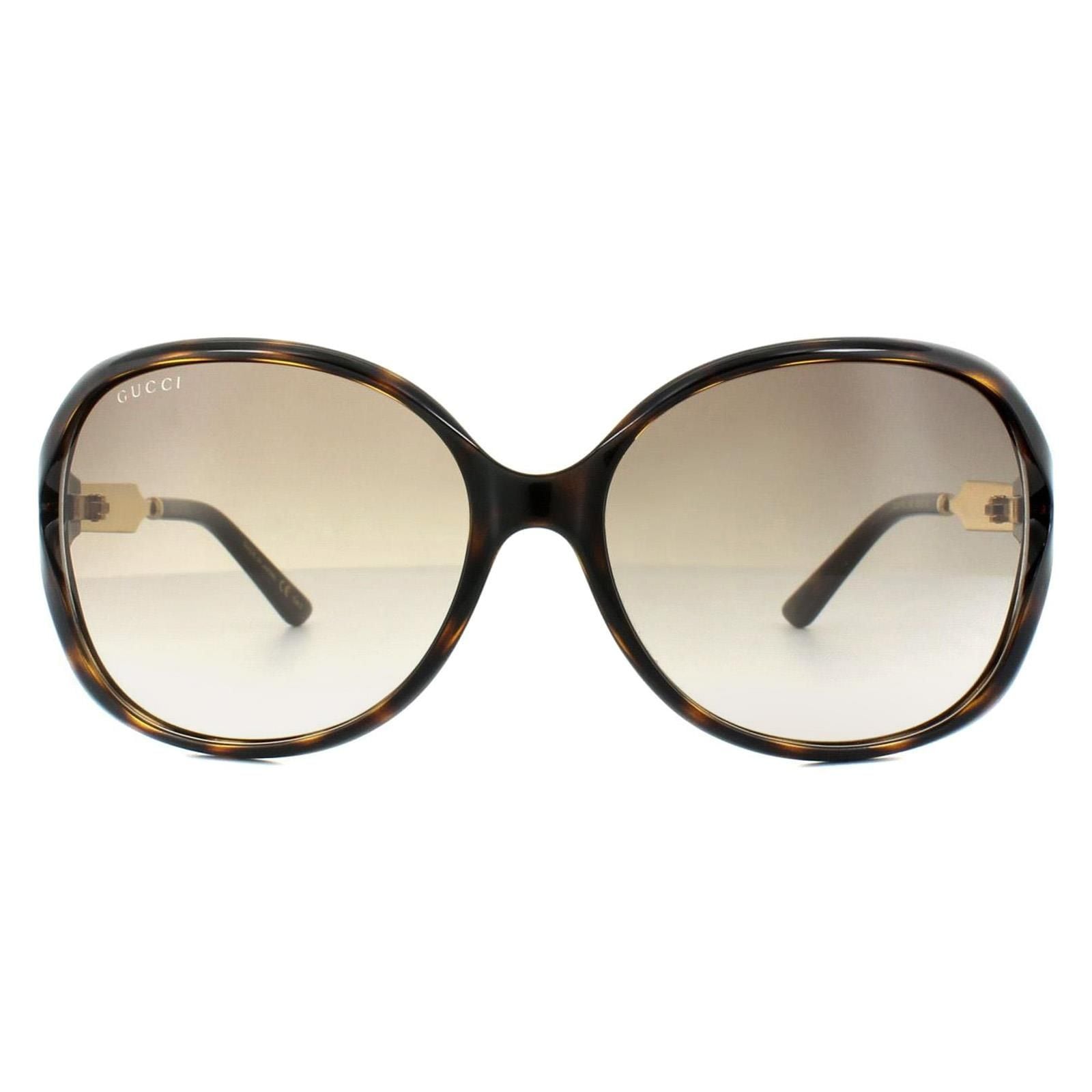 Gucci Fashion Havana Gold Brown Gradient Sunglasses image 1