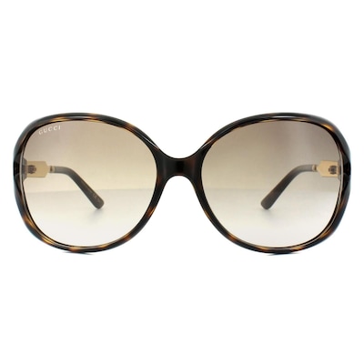 Gucci Fashion Havana Gold Brown Gradient Sunglasses