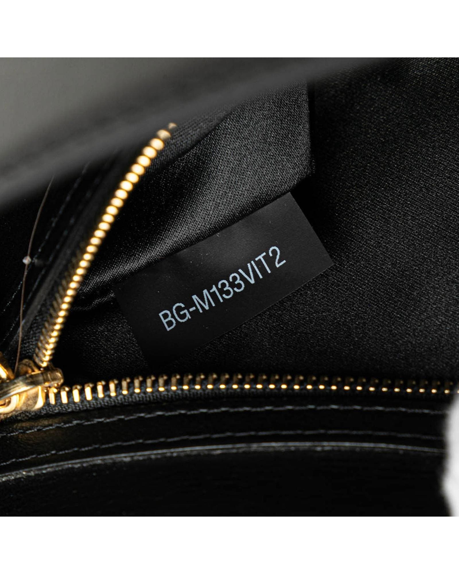 Valentino Preloved Rockstud Shoulder Bag HalfMoon Shape Wo - Black image 7