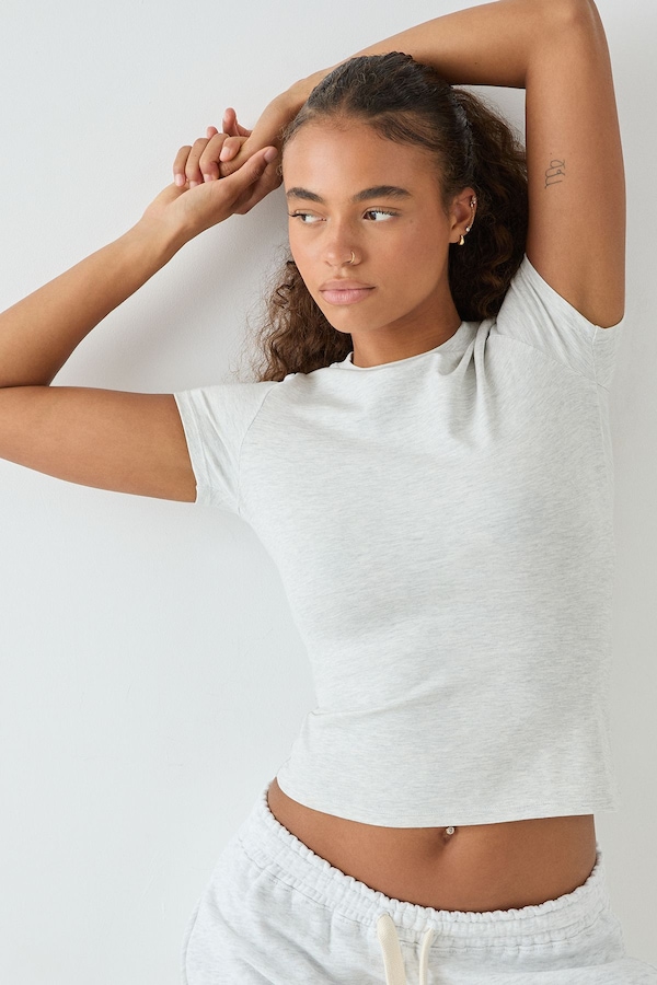 DSGN Studio DSGN Studio Ultra Sculpt Short Sleeve Top Ash Grey