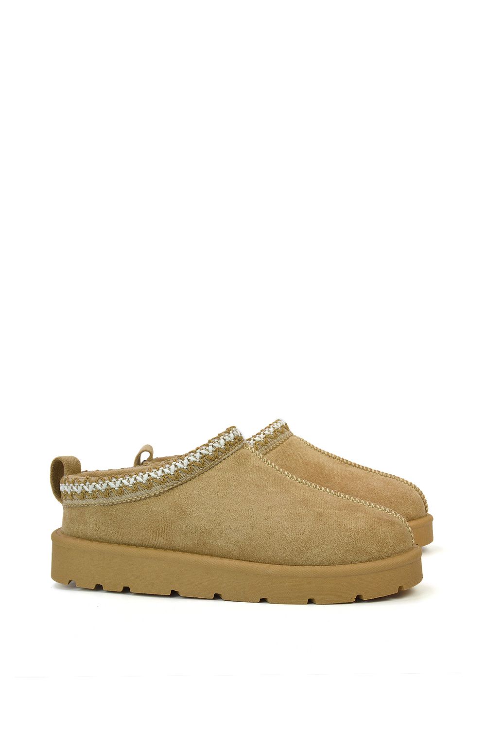 XY London 'Zoe' Aztec Faux Fur Slip On Micro Slippers image 2