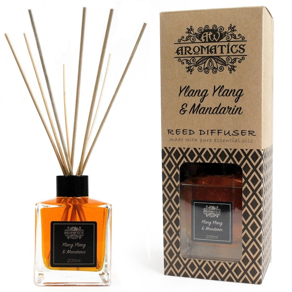 KDMD 200ml Ylang Ylang & Mandarin Essential Oil Reed Diffuser