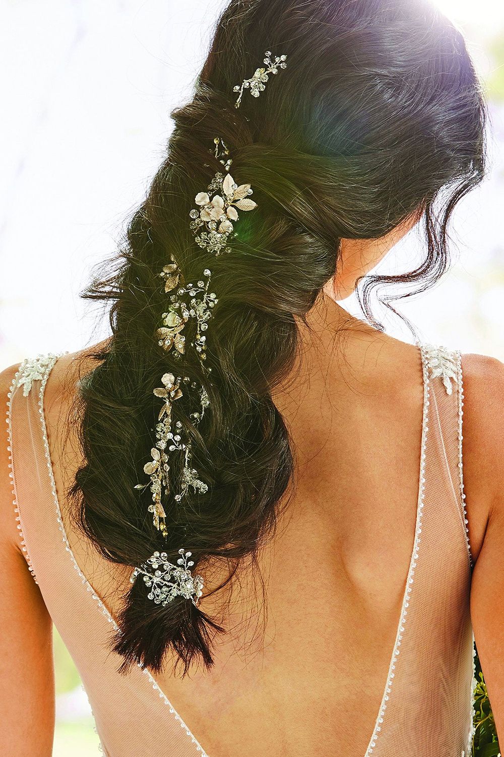 Jon Richard Silver Plated Lydia Statement Pearl And Crystal Hair Vine - Gift Pouch image 2