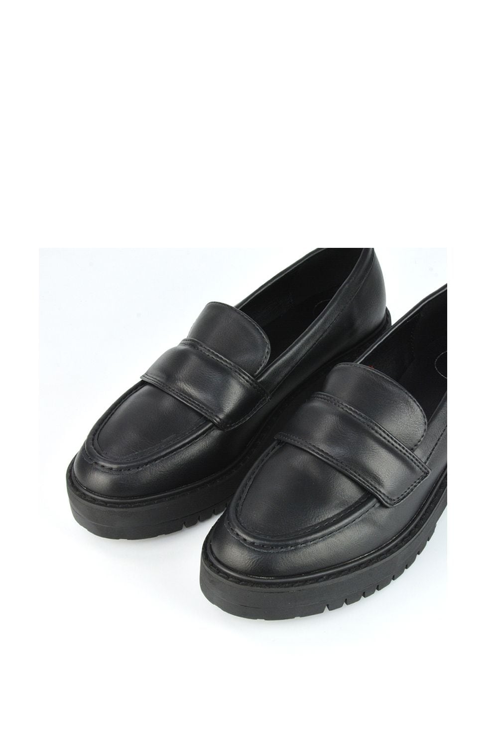XY London 'Kourtney' Chunky Sole Slip on Flat Loafers image 3