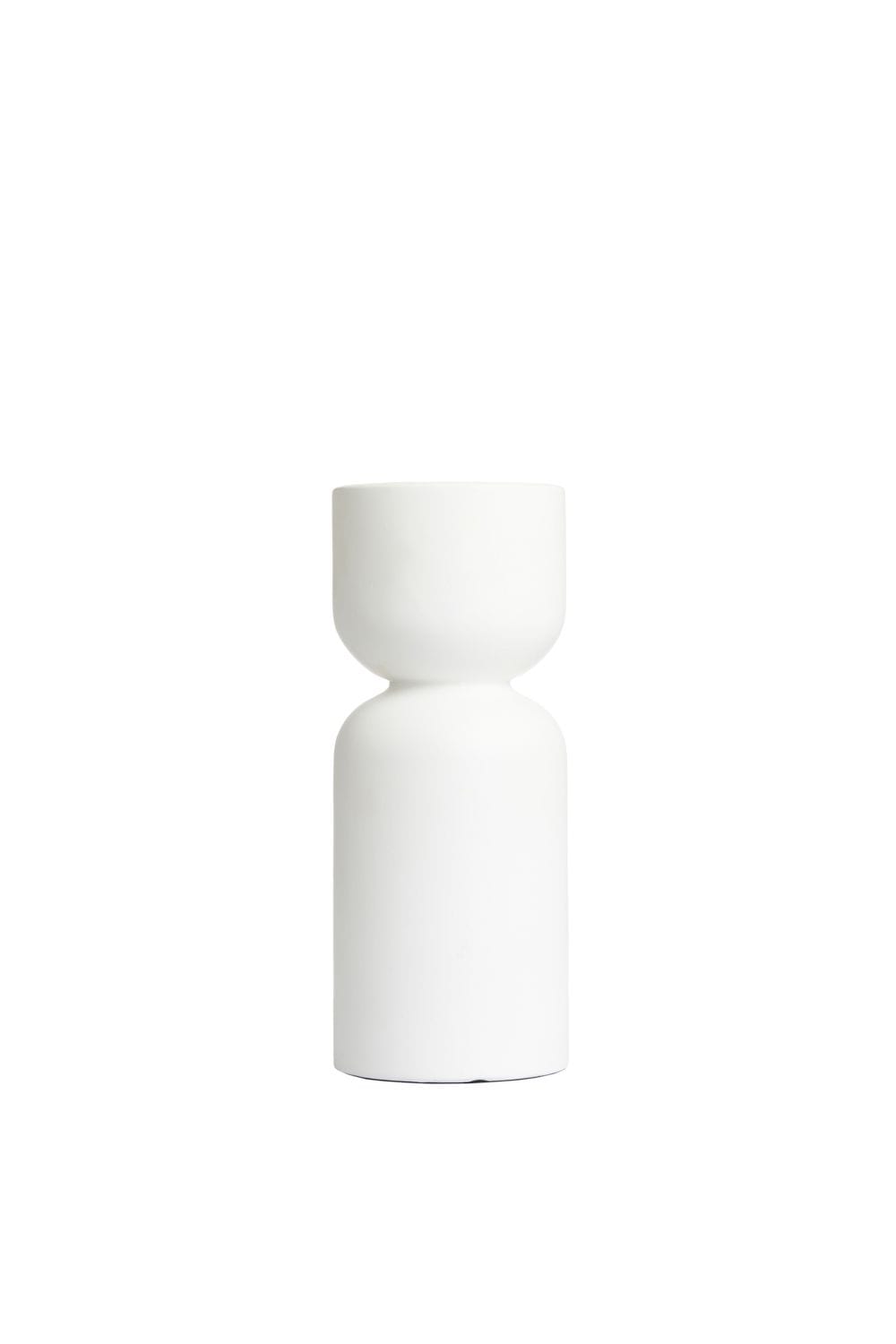 BHS Shaped White Ceramic Vase image 2