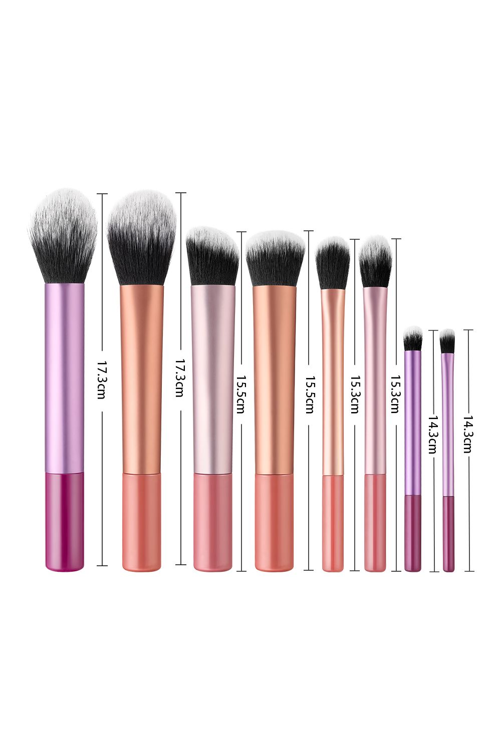 SHEONLY Set of 8 Professional Makeup Brush Tools image 4