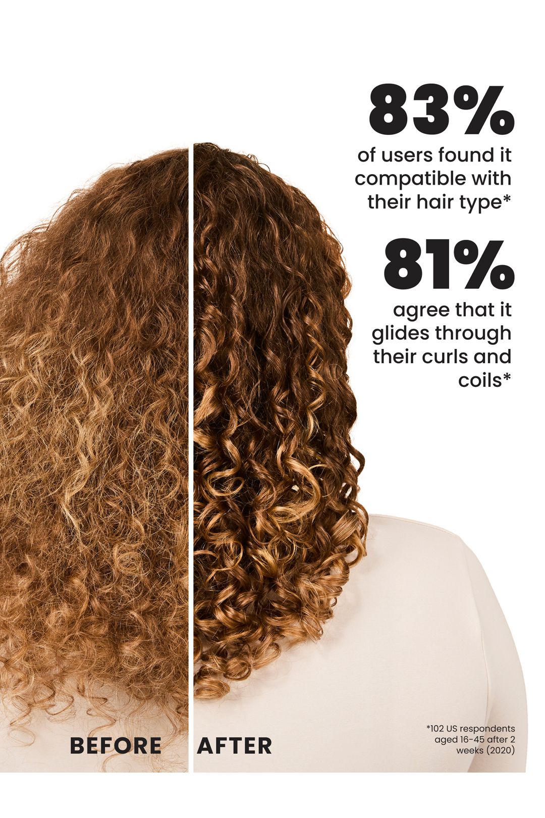 Tangle Teezer The Wet Detangler Hairbrush Naturally Curly - Purple Passion Purple image 5