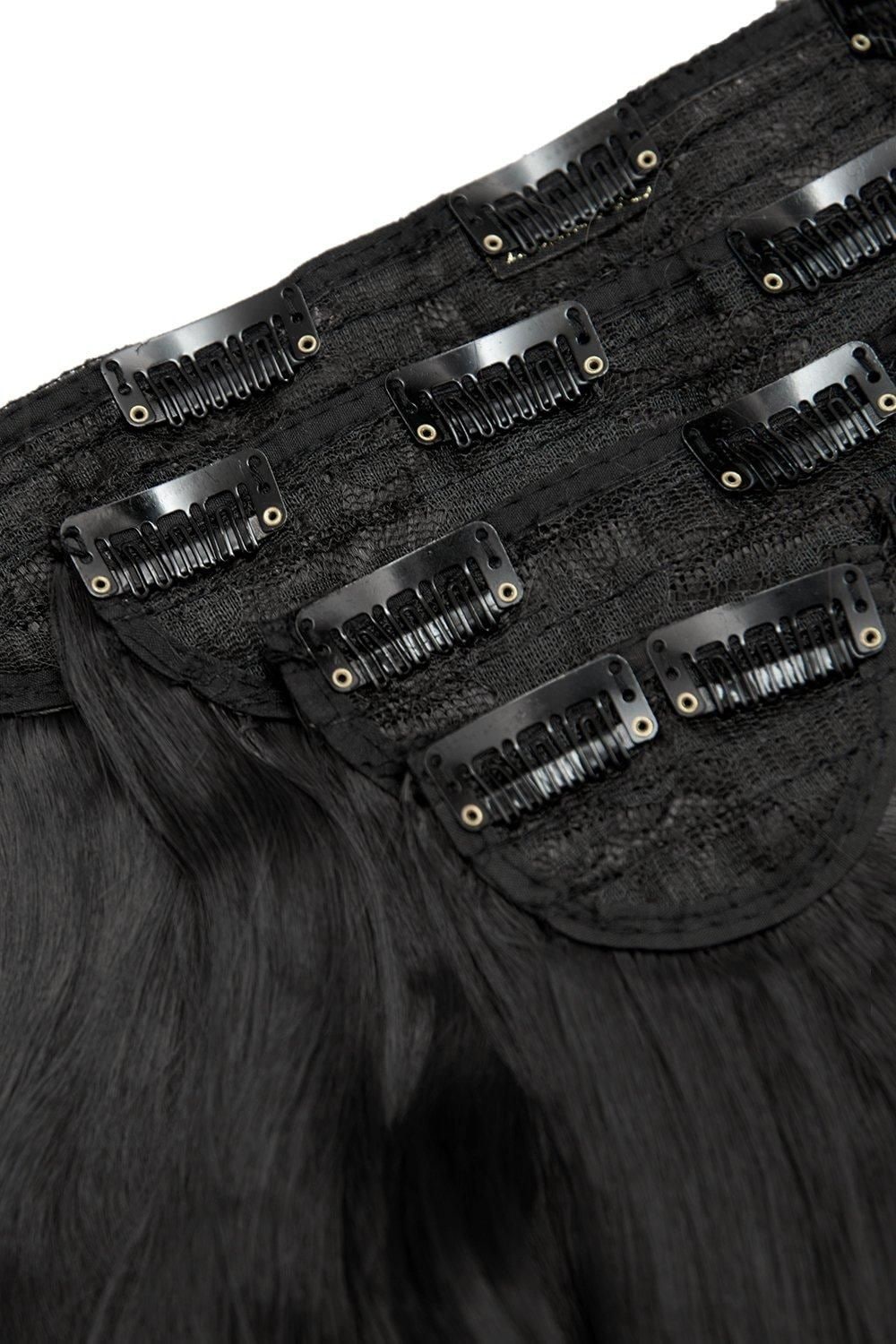 Lullabellz Super Thick 22" 5 Piece Curly Clip In Extensions Natural Black image 2