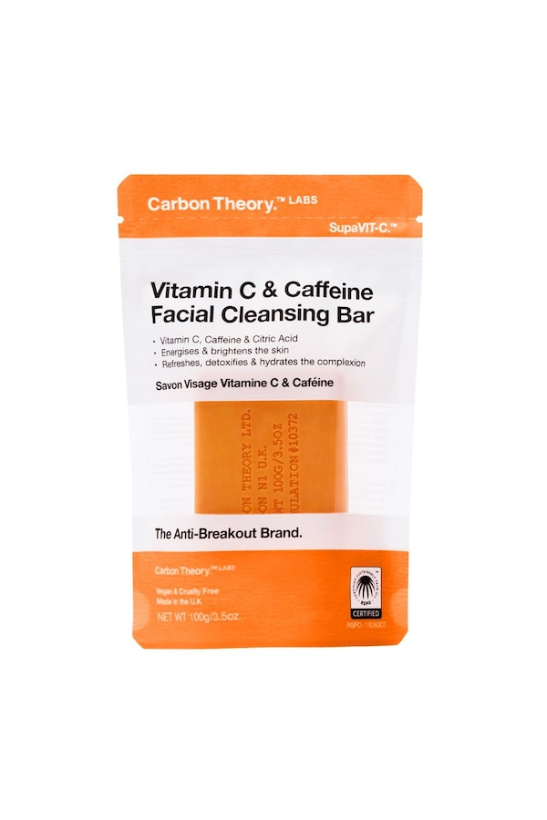 Carbon Theory Vitamin C & Caffeine Facial Cleansing Bar Misc