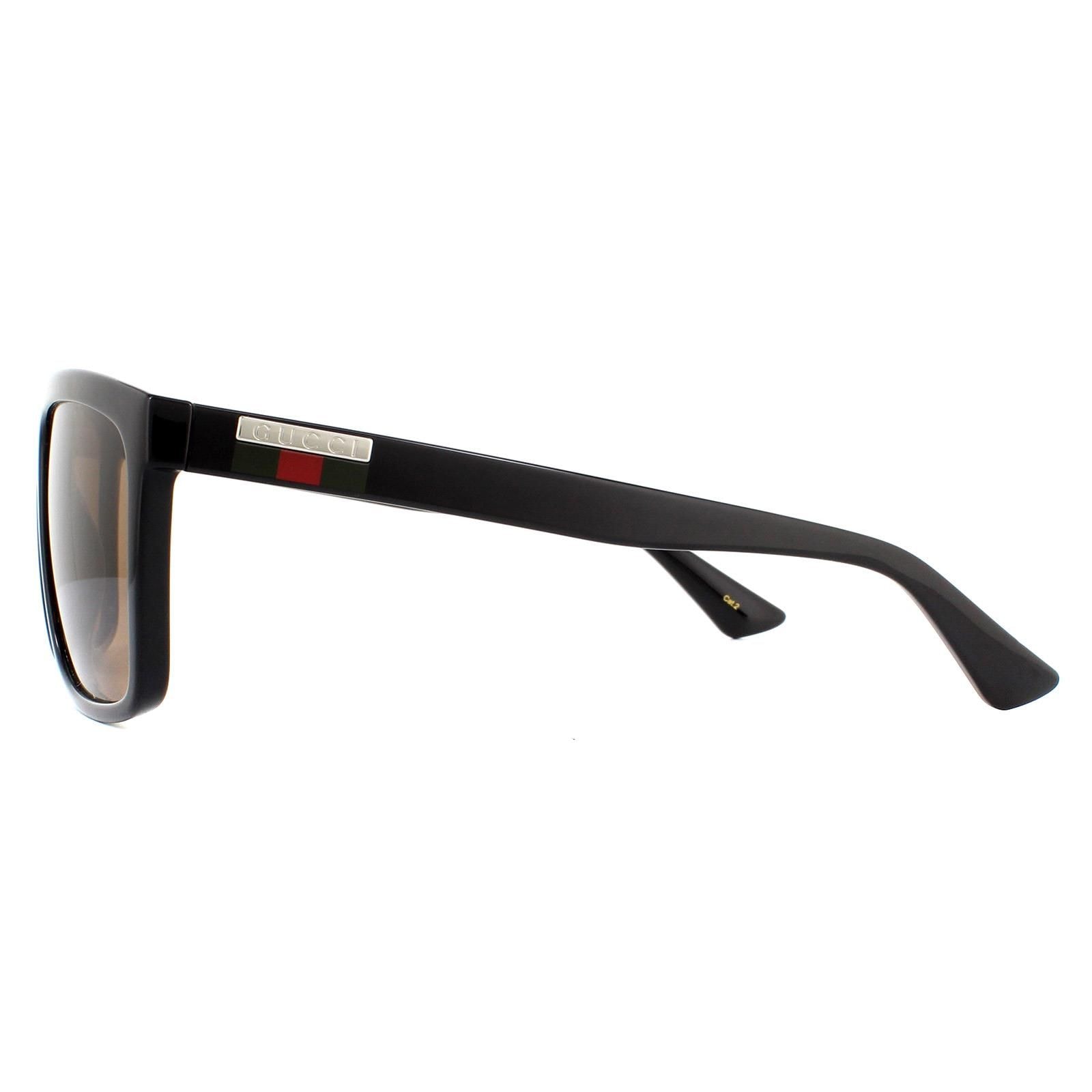 Gucci Square Black Brown GG0748S Sunglasses image 3