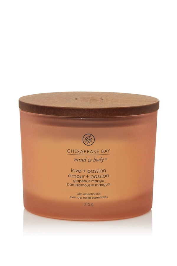 Chesapeake Bay Love + Passion 3 Wick Candle Orange