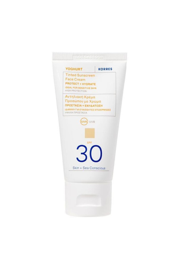 Korres Yoghurt Tinted Sunscreen Face Cream SPF 30 50ml Multi