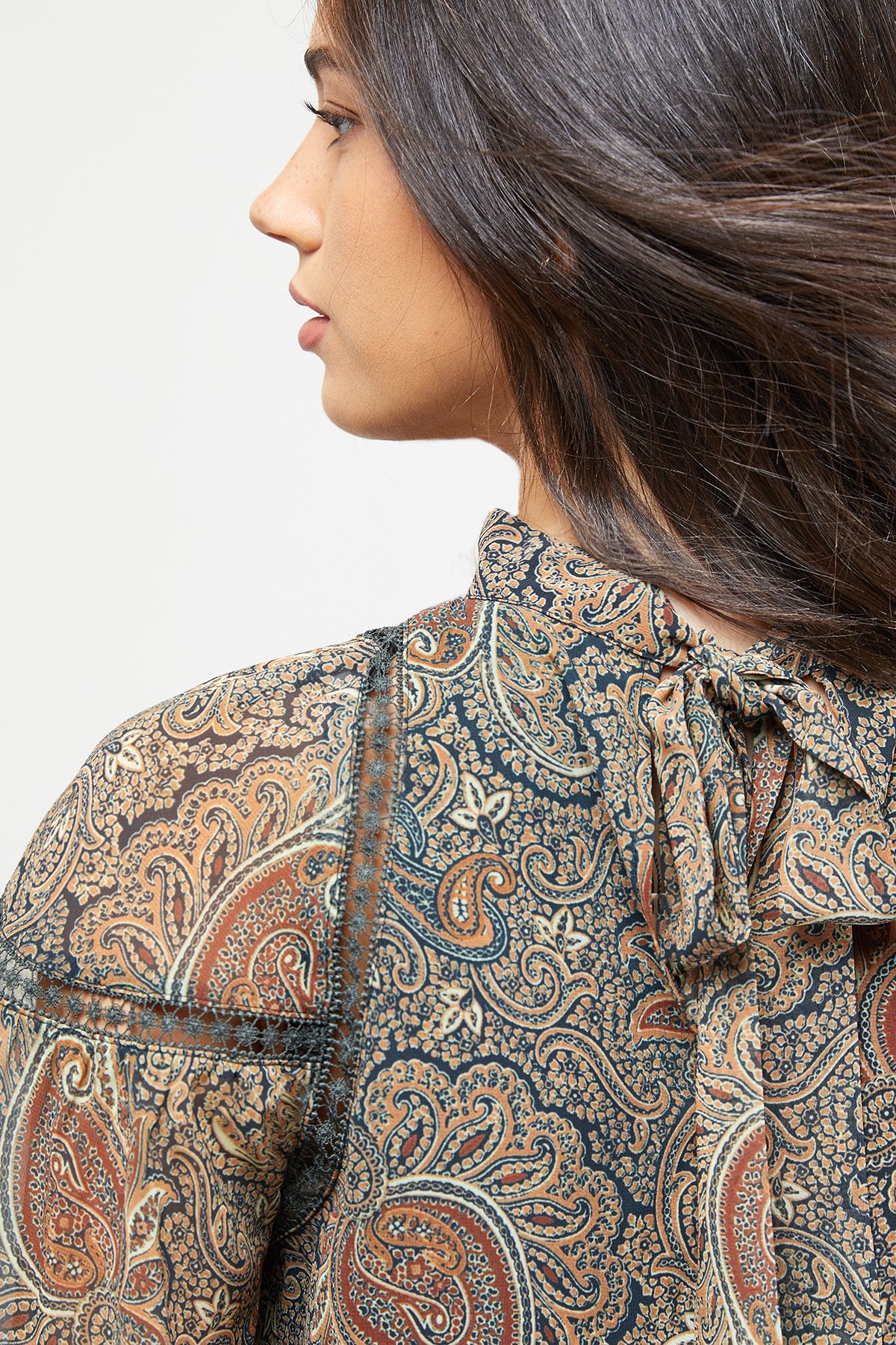 Oasis Lace Panel Boho Top Floral image 2