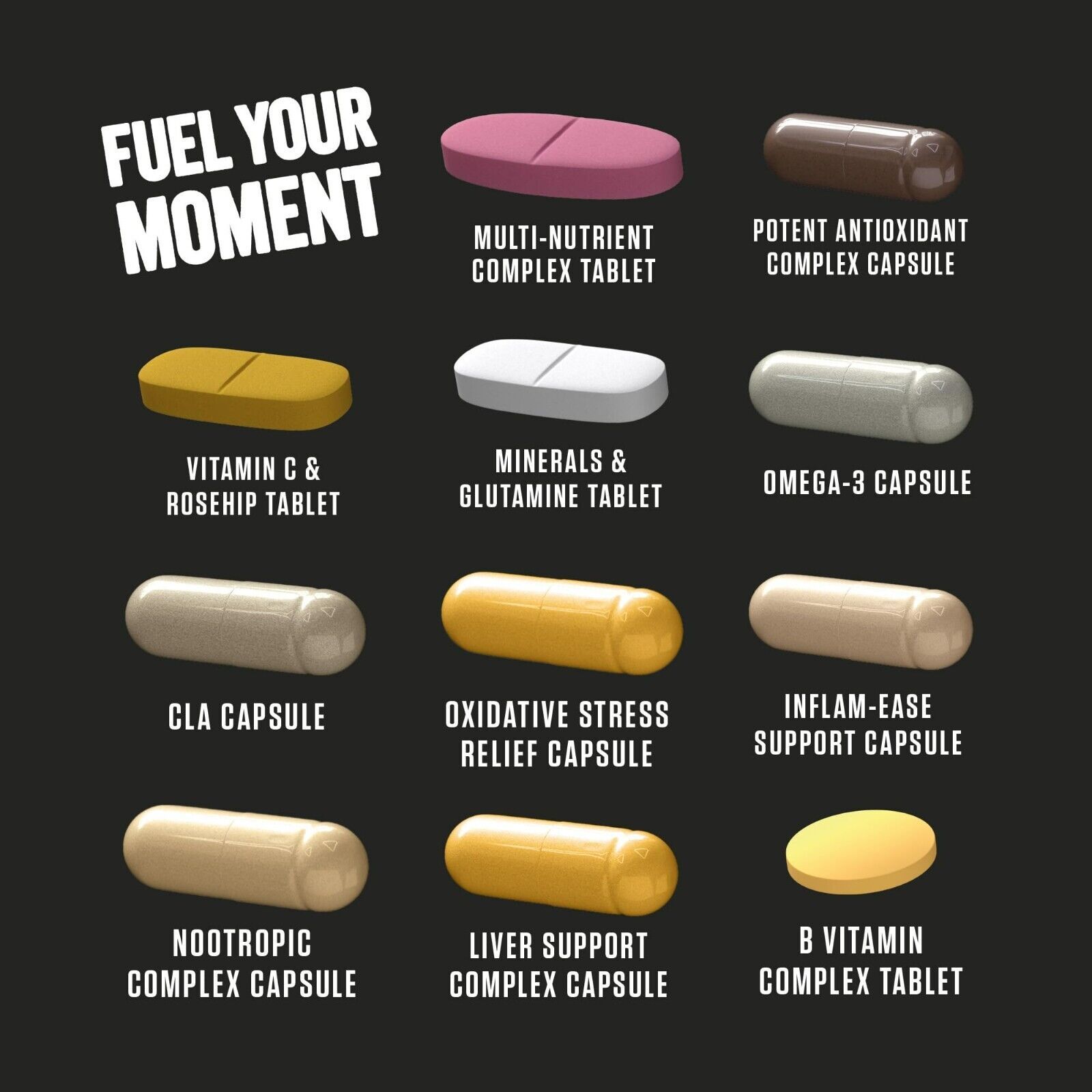 Applied Nutrition Black Stak Ultimate Health Pack - 30 Servings image 3