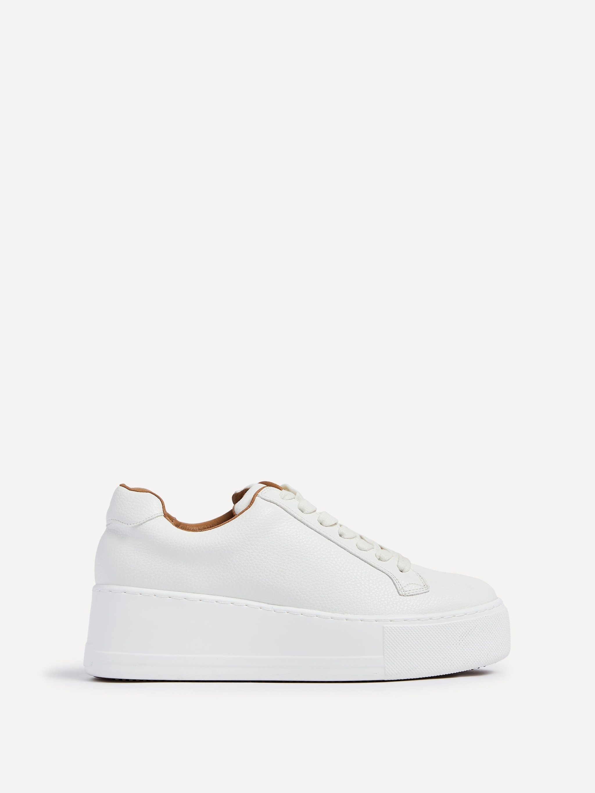 Linzi Twyla White Faux Leather Trainers