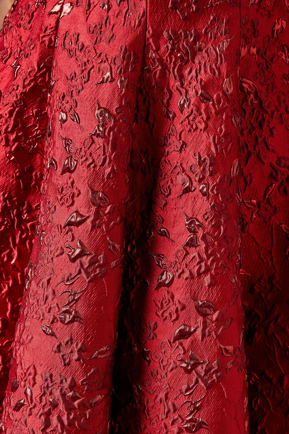 Coast Jacquard Cami Midi Dress Red image 5