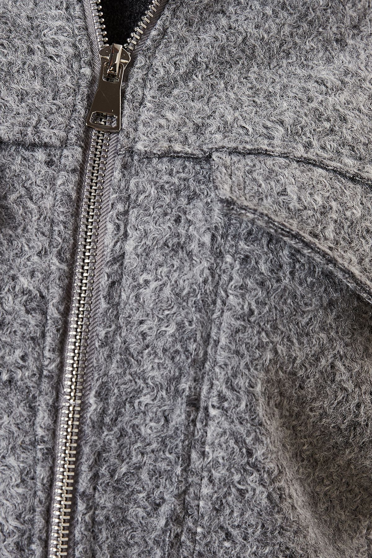 Dorothy Perkins Zip Front Pocket Detail Jacket Grey image 5