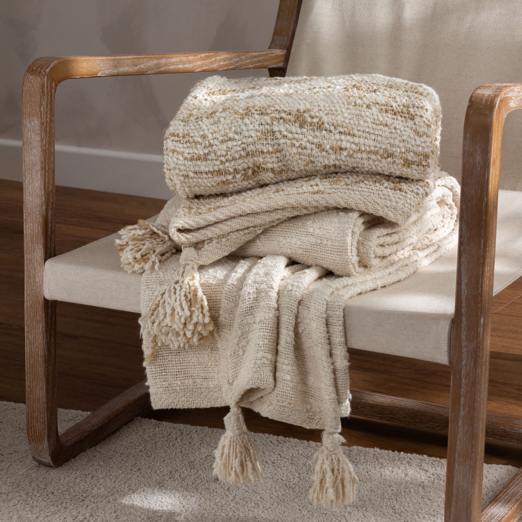 Yard Heath Cotton Blend Tassel Throw image 4